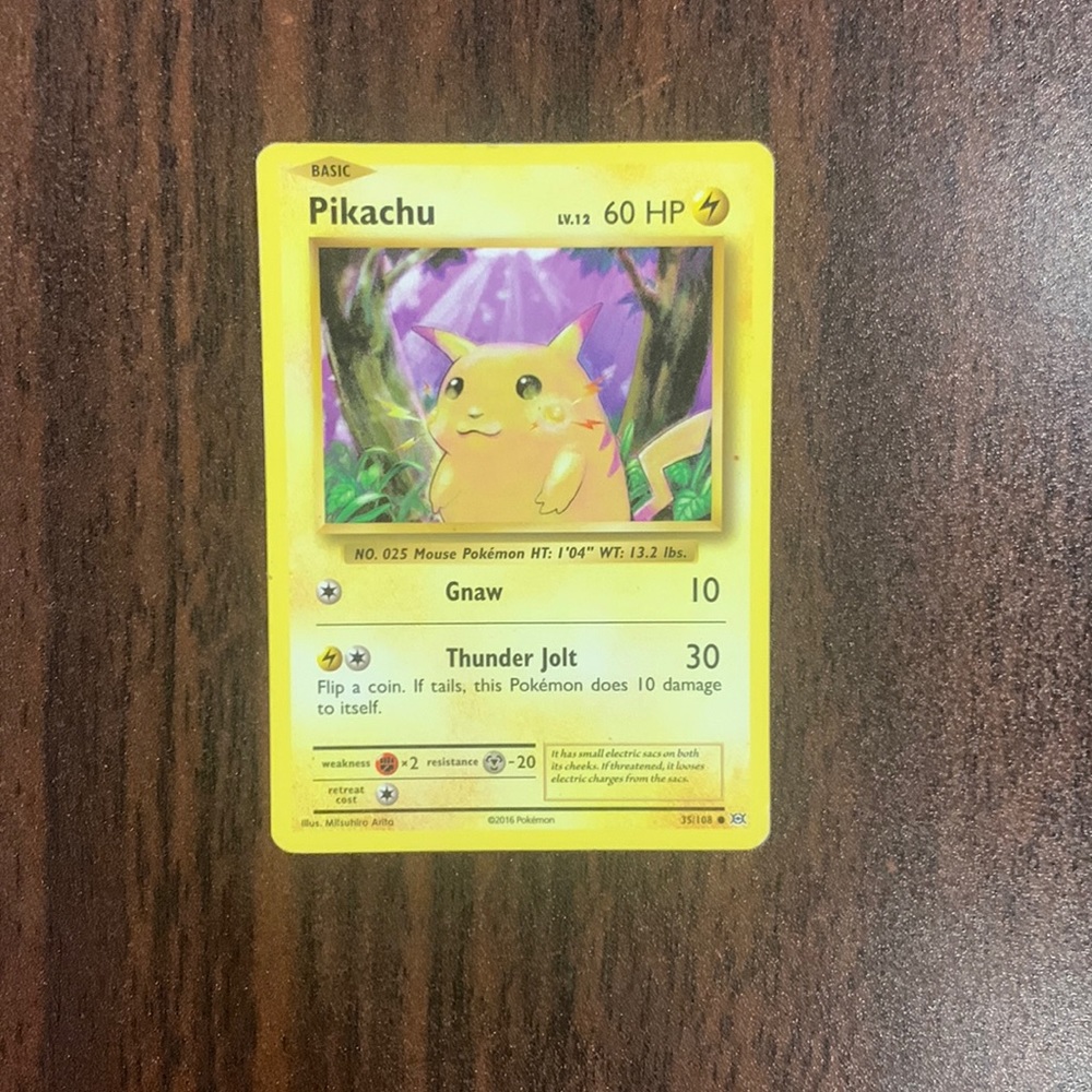 Pikachu pokémon card!